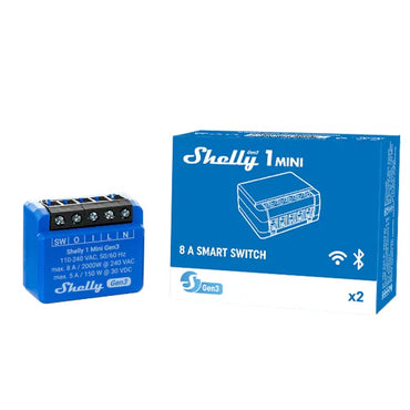 Shelly 1 Mini Gen3 Compact Wi‑Fi Relay Switch 8 A - Gomix Brands Outlet