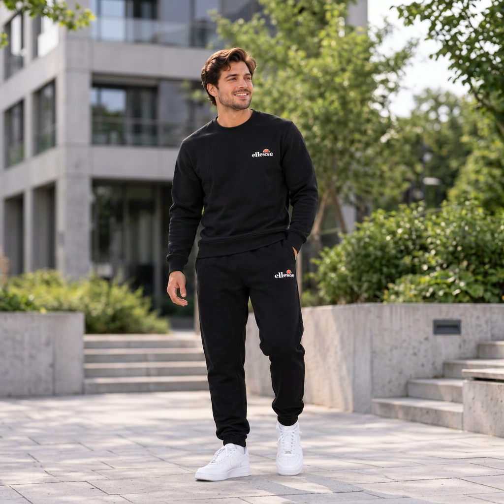 Ellesse Men's Tapered Tracksuit Bottoms