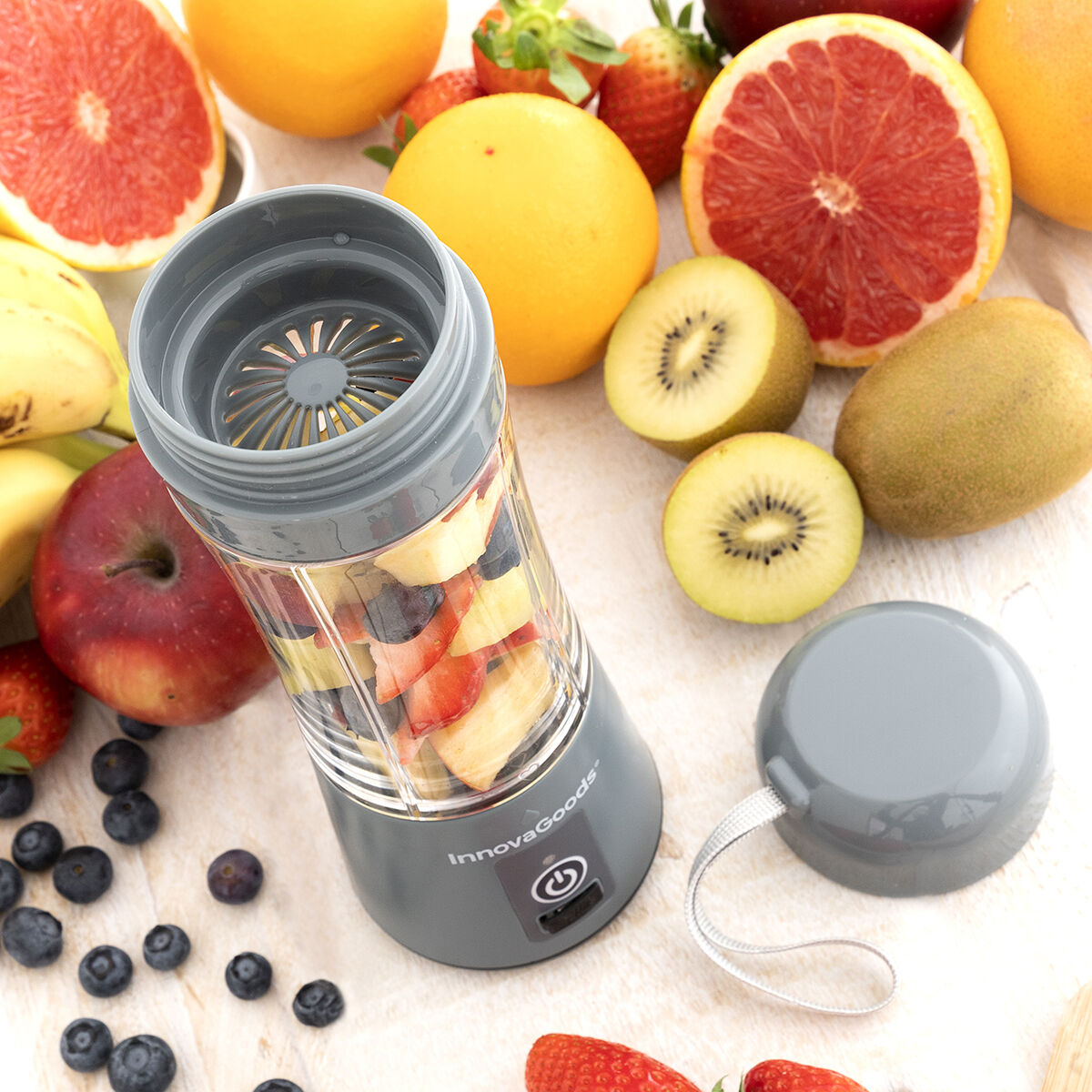 InnovaGoods Portable Rechargeable Cup Blender Shakuit 380ml