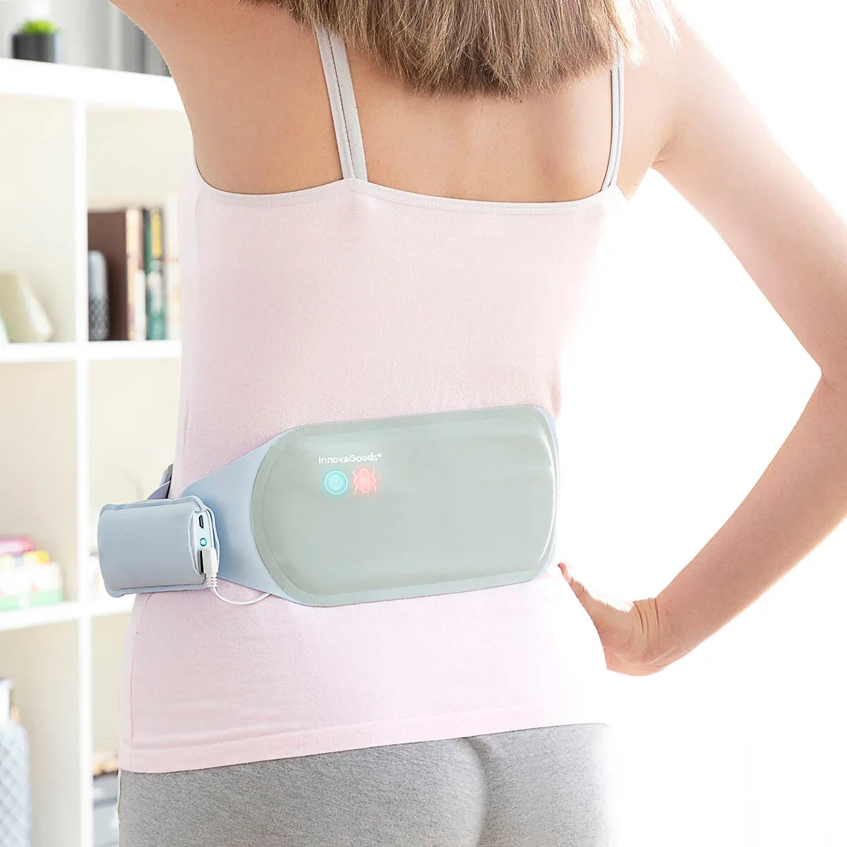 Beldisse Wireless Rechargeable Heat & Vibration Massage Belt for Back Pain Relief - Gomix Brands Outlet