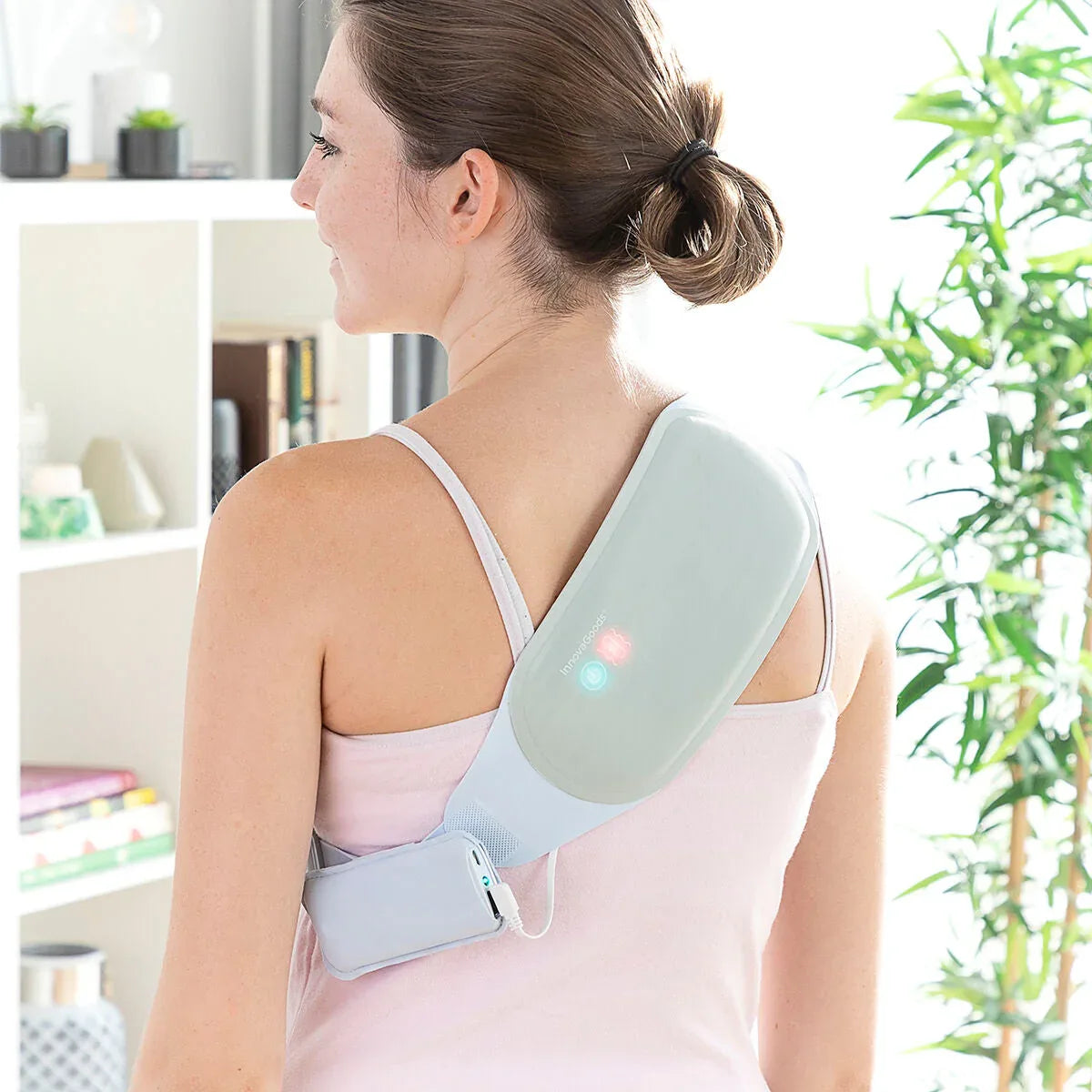 Beldisse Wireless Rechargeable Heat & Vibration Massage Belt for Back Pain Relief - Gomix Brands Outlet