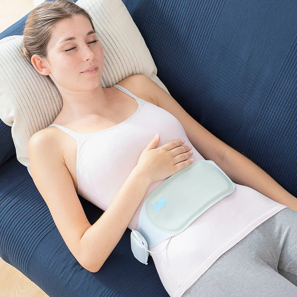 Beldisse Wireless Rechargeable Heat & Vibration Massage Belt for Back Pain Relief - Gomix Brands Outlet