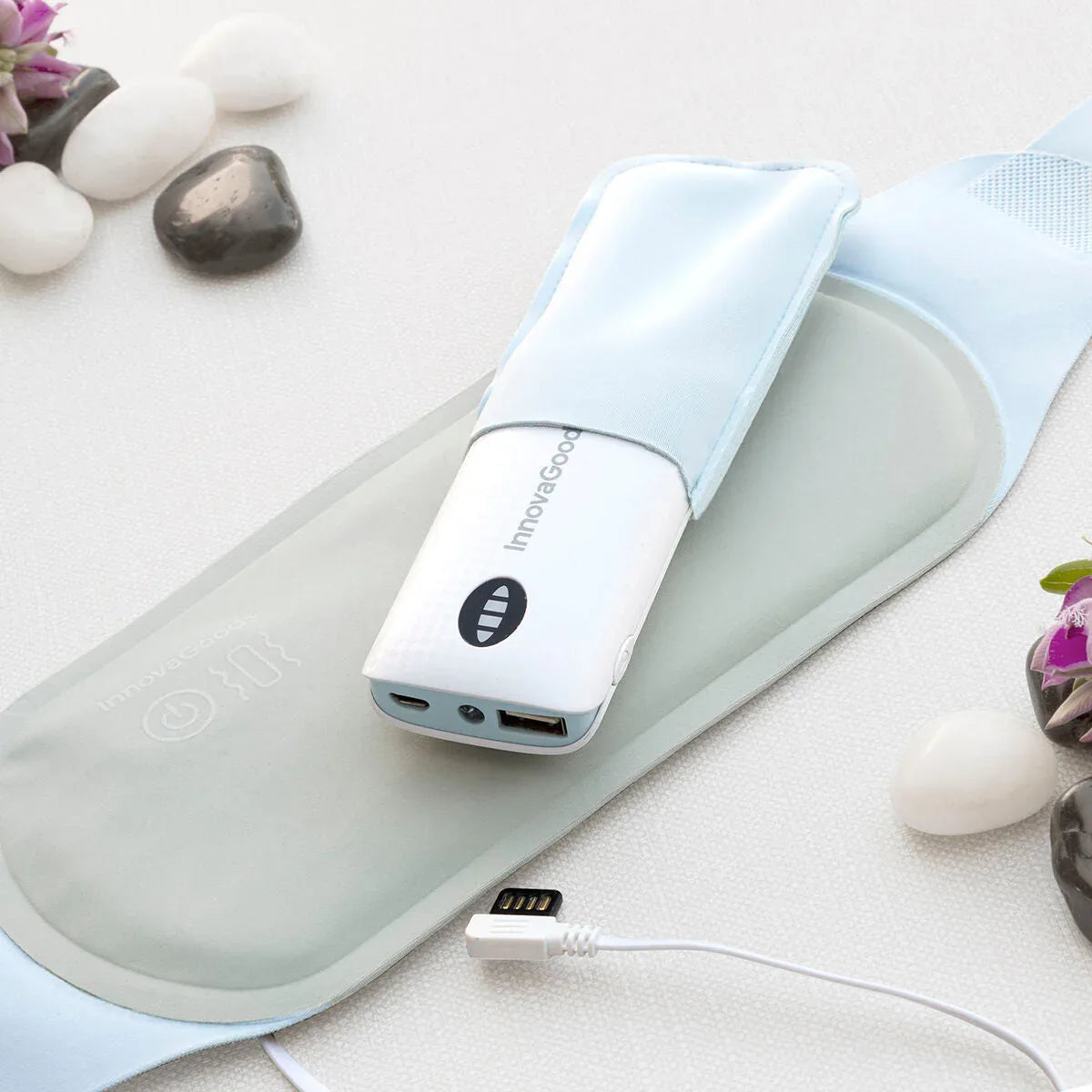 Beldisse Wireless Rechargeable Heat & Vibration Massage Belt for Back Pain Relief - Gomix Brands Outlet