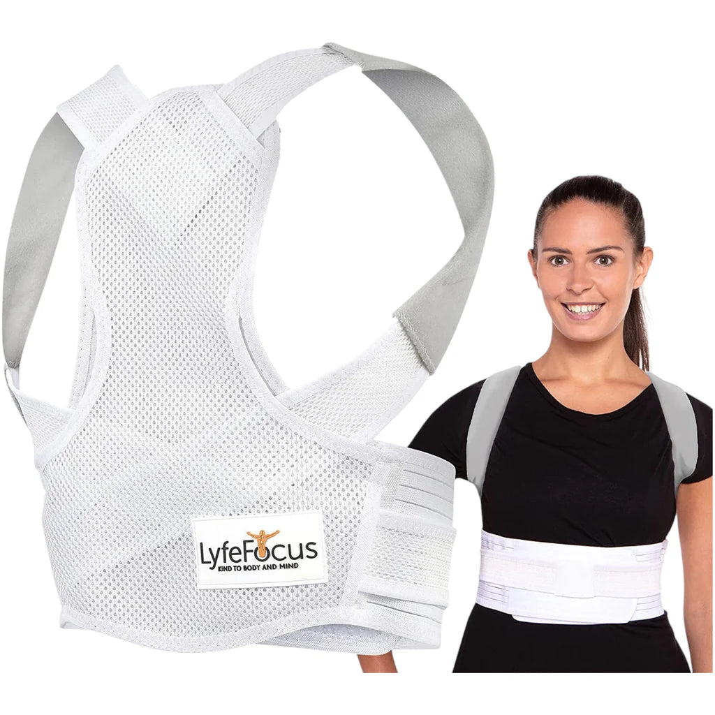 LyfeFocus S1 Premium Invisible Breathable Back Posture Corrector for Men & Women