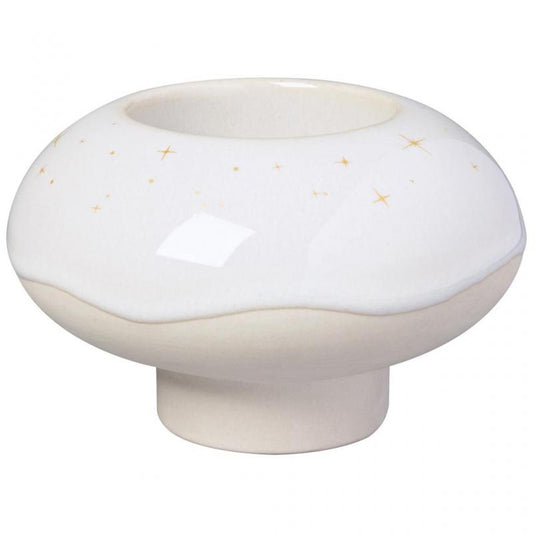 Villeroy & Boch Winter Glow Donut Candle Holder: Premium Porcelain Festive Decor