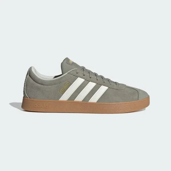 adidas VL Court 2.0 Green Skater Shoes with Suede Upper - Gomix Brands Outlet