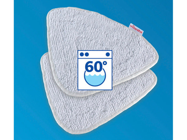 Vileda Replacement Pads for Steam Mop 2-Pack White