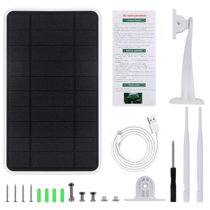W1 Solar 4G LTE WiFi Router: Portable Outdoor Hotspot with 6W Panel
