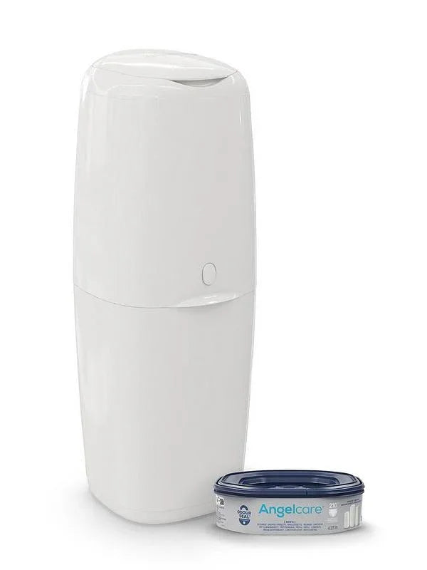 Angelcare Classic XL Odour-Locking Nappy Bin with 1 Refill - Hygienic Disposal System - Gomix Brands Outlet
