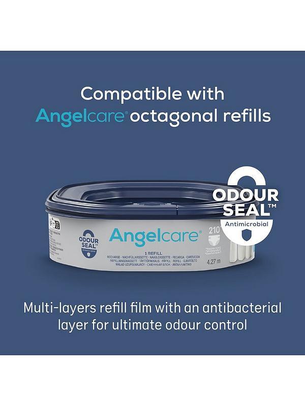 Angelcare Classic XL Odour-Locking Nappy Bin with 1 Refill - Hygienic Disposal System - Gomix Brands Outlet