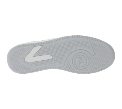 HUB Smash L31 Women's White/Silver Genuine Leather Terry-Lined Sneakers Comfortable Shoes