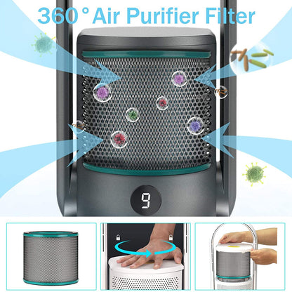 ULTTY Bladeless Tower Fan with HEPA Air Purifier