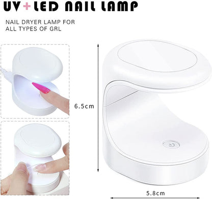 BORN PRETTY Single-Finger UV/LED Nail Lamp White