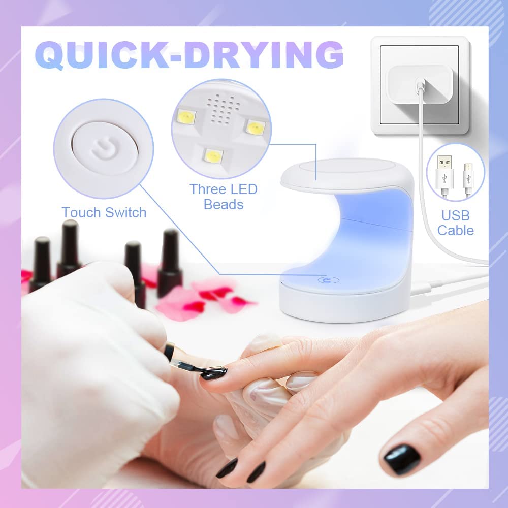 BORN PRETTY Single-Finger UV/LED Nail Lamp White