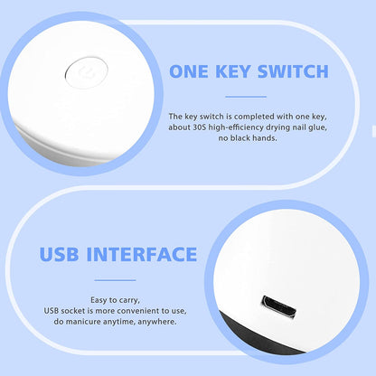 BORN PRETTY Single-Finger UV/LED Nail Lamp White
