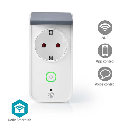 Nedis SmartLife Outdoor Wi-Fi Smart Plug IP44 with Power Meter