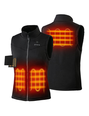 Women's Ultra‑Warm Heated Fleece Vest with 3‑4 Heating Zones