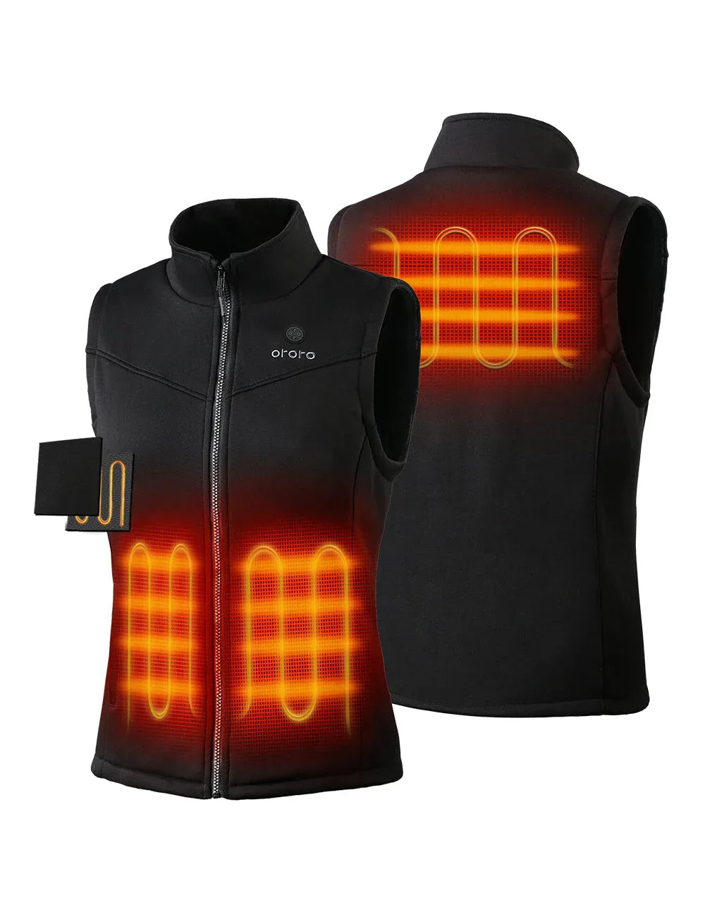Women's Ultra‑Warm Heated Fleece Vest with 3‑4 Heating Zones - Gomix Brands Outlet