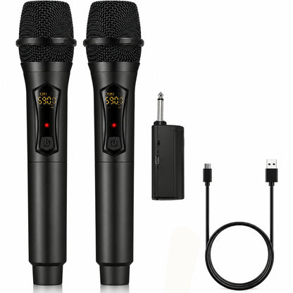 ALPOWL WXM-001 Professional Dual Wireless Microphone with Receiver