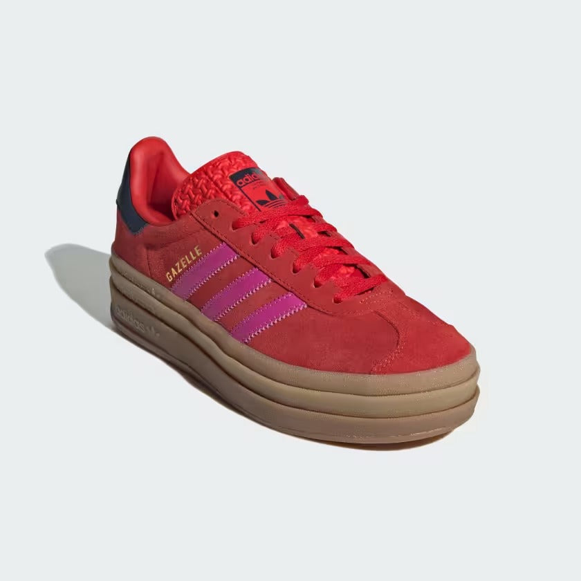Gazelle Bold Shoes-WOMEN'S RED ADIDAS