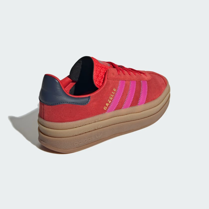 Gazelle Bold Shoes-WOMEN'S RED ADIDAS