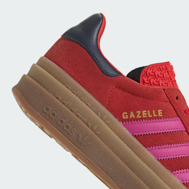 Gazelle Bold Shoes-WOMEN'S RED ADIDAS