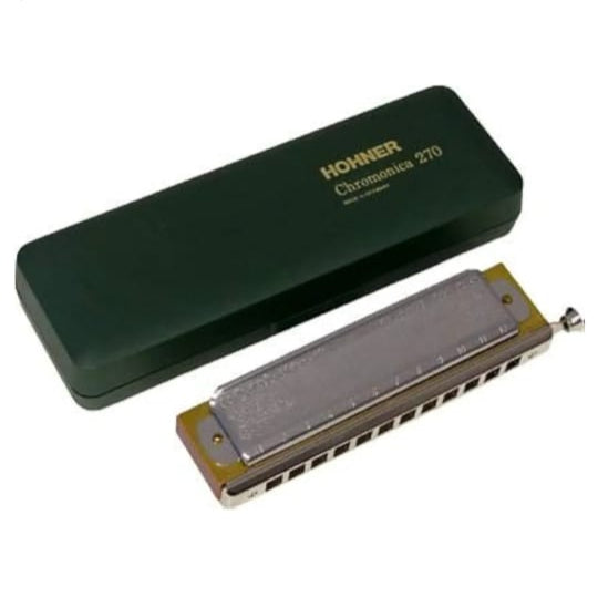Hohner 270BX-F Super Chromonica F Harmonica – Premium Wood Body, 3 Octaves, Key of F