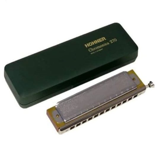 Hohner 270BX-F Super Chromonica F Harmonica – Premium Wood Body, 3 Octaves, Key of F