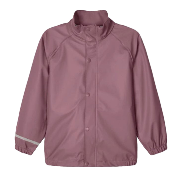 Pink raincoat on a website with price and availability information.