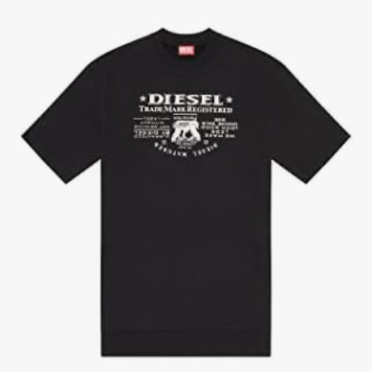 Black Diesel t-shirt with brand logo on a smartphone screen