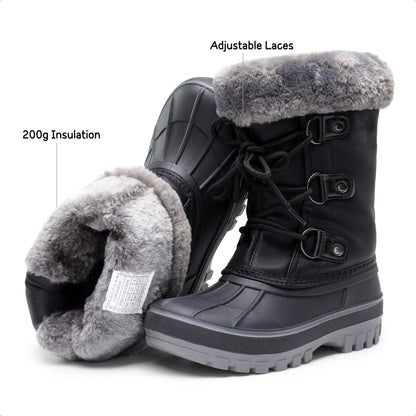 Forester Kids Waterproof Ankle Winter Snow Boots for Children