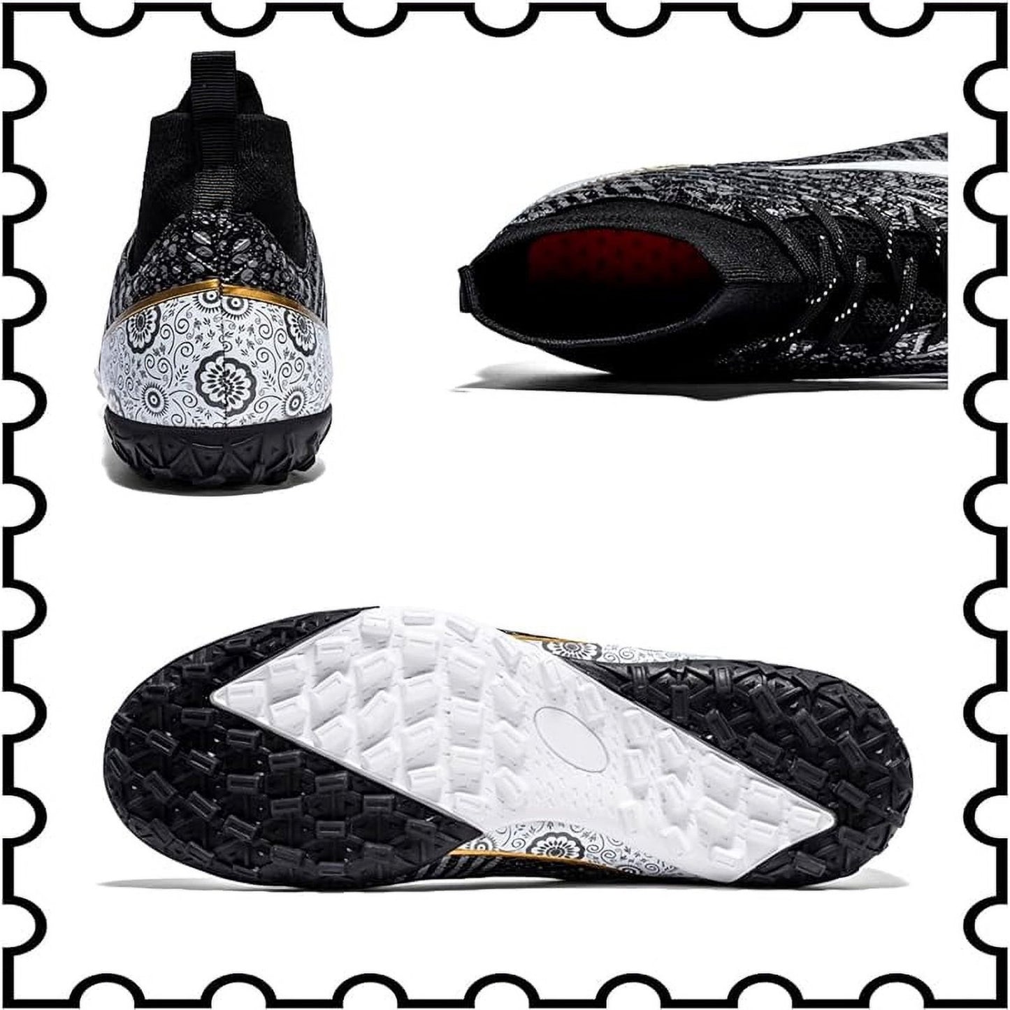 Ruran High-Top Breathable Turf Soccer Cleats – Professional Futsal Shoes