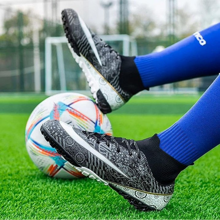 Ruran High-Top Breathable Turf Soccer Cleats – Professional Futsal Shoes