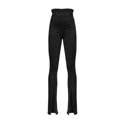 PINKO Women's Comfortable Flare-Fit High-Waist Stretch Denim Jeans