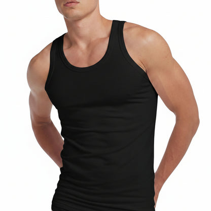 Livergy Men's Black Cotton Underwear Tee