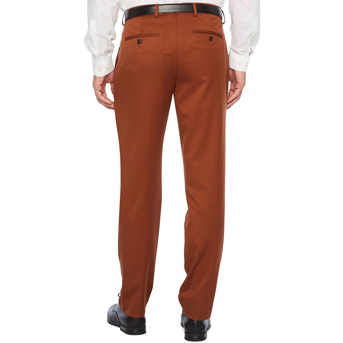 J.FERRAR Men's Super Slim Stretch Front Tailored Suit Pants