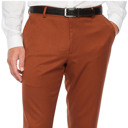 J.FERRAR Men's Super Slim Stretch Front Tailored Suit Pants