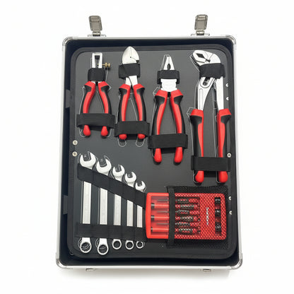 Craftzone Aluminum Tool Kit Case with 128 pcs