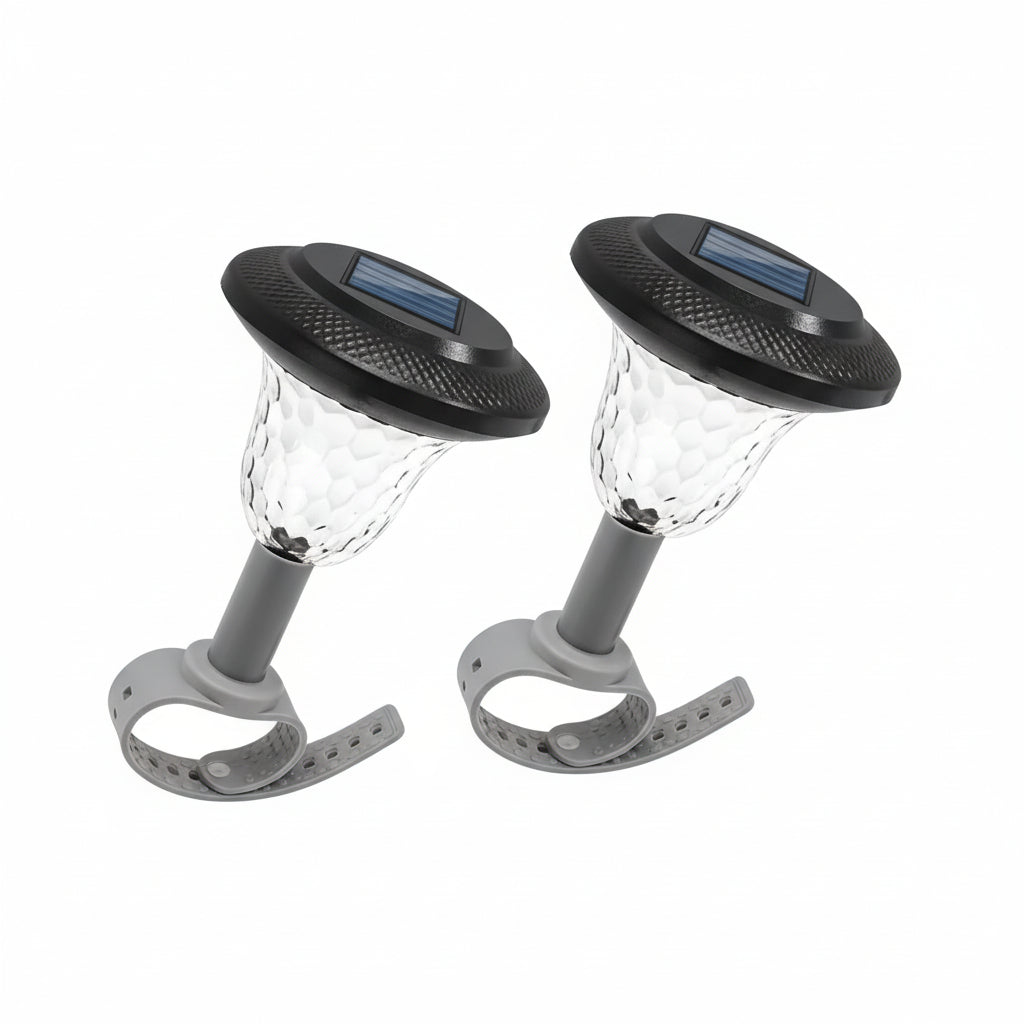 Solar Pool Lights 2-Pack Energy Saving LED RGB Waterproof