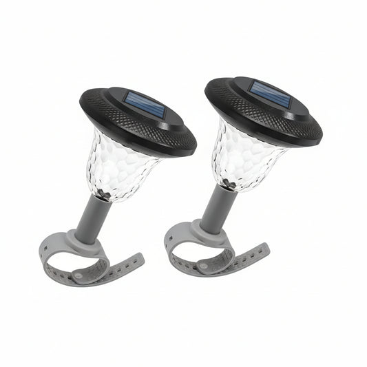 Solar Pool Lights 2-Pack Energy Saving LED RGB Waterproof