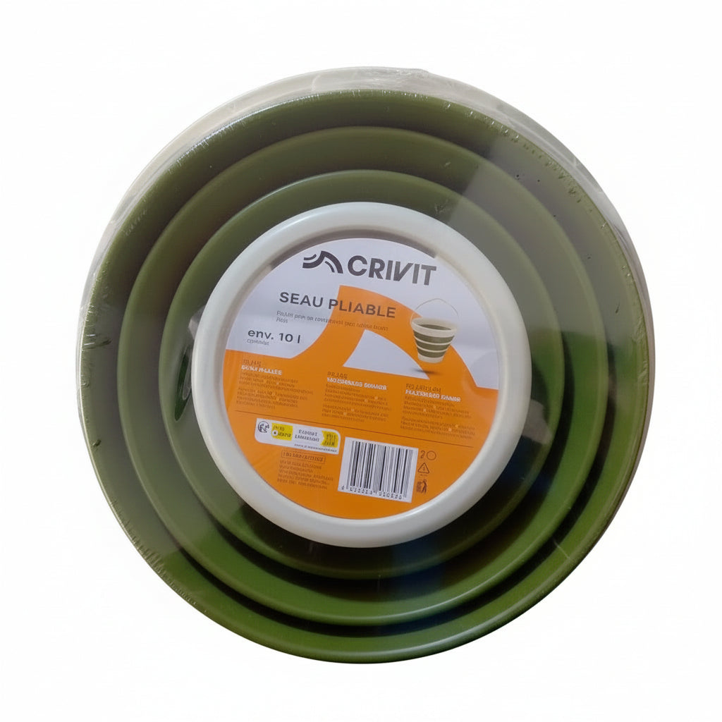 CRIVIT Collapsible Bucket 10L Green