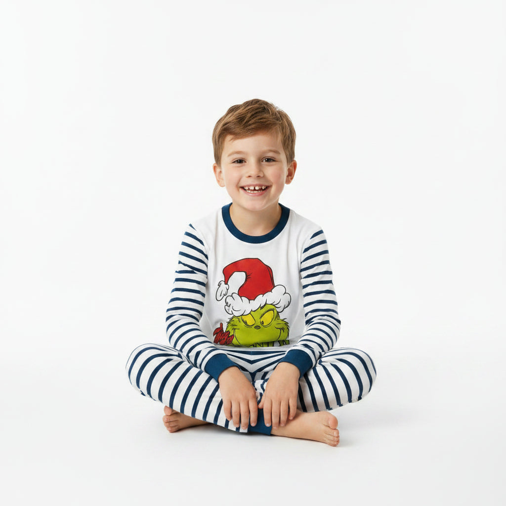 Boys' Grinch Cotton Pajamas