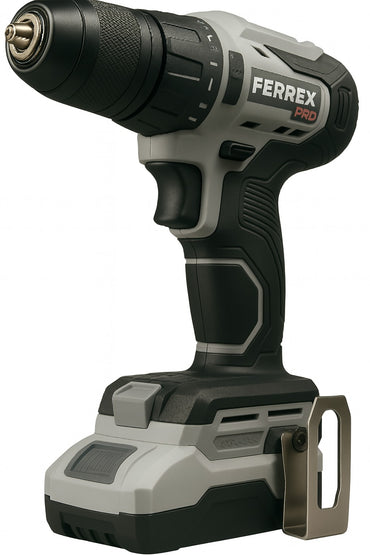 Ferrex drill on a white background