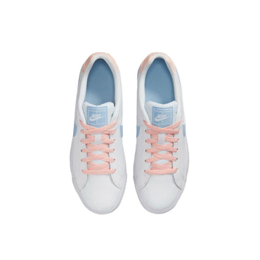 Nike Women's Court Royale AC Sneakers: White, Psychic Blue, Classic Tennis Style