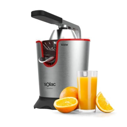 Solac Stainless Steel 600W Electric Citrus Juicer with Dual Cones