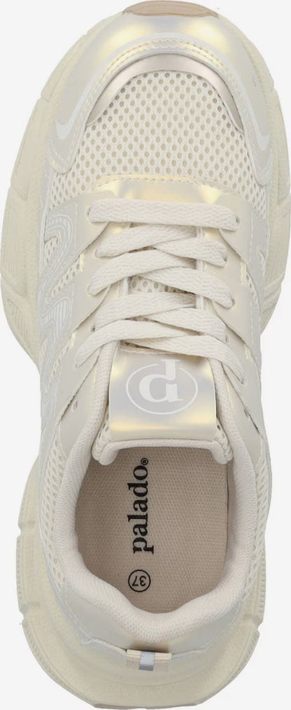 Palado Borgan Gold Shimmer Women's Lifestyle Sneakers - Chic & Comfortable