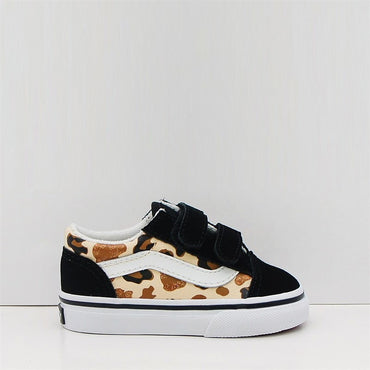 Vans Old Skool V Leopard Glitter Toddler Shoes