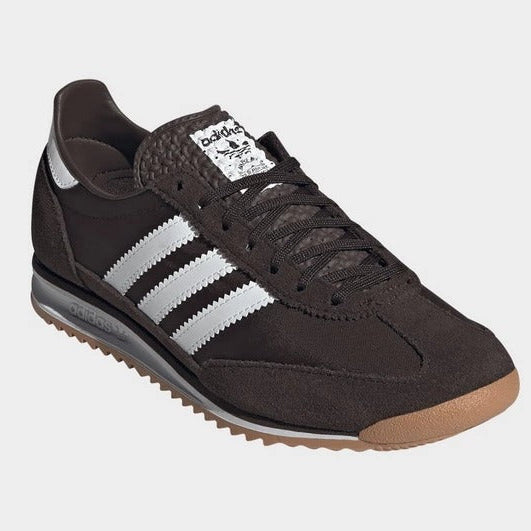 Women's adidas SL 72 OG Dark Brown White Classic Retro Lifestyle Sneakers
