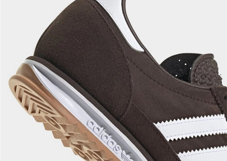 Women's adidas SL 72 OG Dark Brown White Classic Retro Lifestyle Sneakers