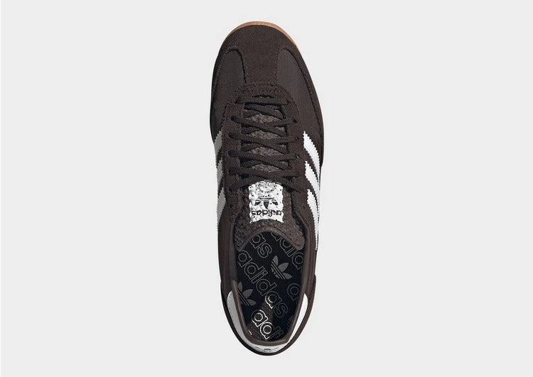 Women's adidas SL 72 OG Dark Brown White Classic Retro Lifestyle Sneakers